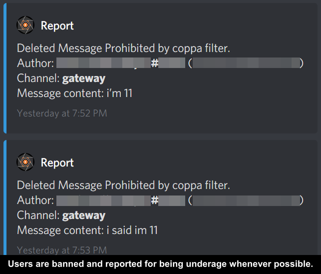 COPPA Filter